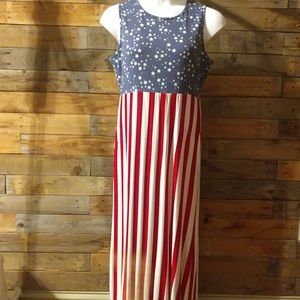 Acting Pro American flag dress - NEW